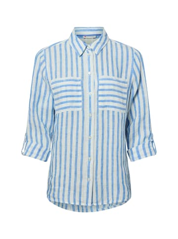 Street One Bluse in blau weiß