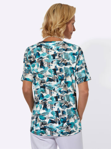 WITT WEIDEN Kurzarm-Shirt in kalkmint-sesam-bedruckt