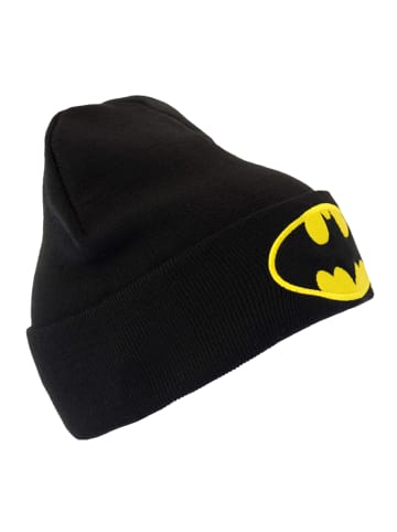 Logoshirt Strickmütze DC - Batman Logo in schwarz