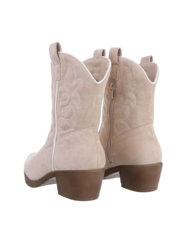 Ital-Design Stiefelette in Beige