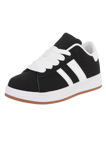 Ital-Design Freizeitschuh in Schwarz und Weiß