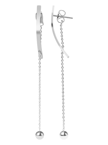 Adeliás Damen Ohrringe aus Edelstahl in silber