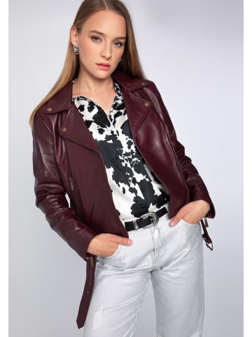 Wittchen Natural leather jacket in Burgundy