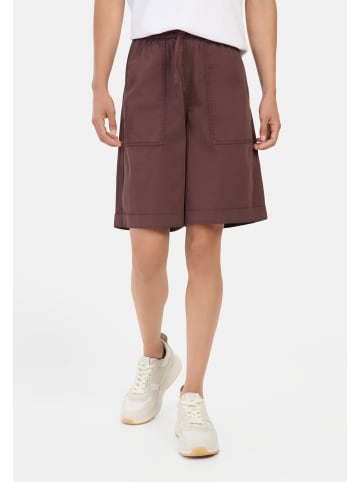 Camel Active Bermuda Shorts mit elastischem Tunnelzug in Dunkelrot