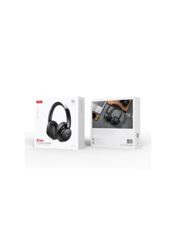 XO Bluetooth Kopfhörer BE40 schwarz ANC - Over-Ear-Kopfhörer Bluetooth in Schwarz