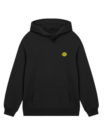 F4NT4STIC Hoodie Lemon Cute Face Bestickt in schwarz