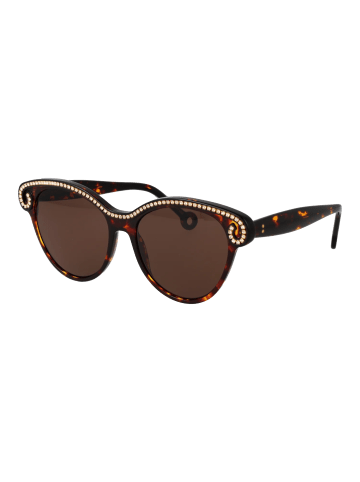 Hally & Son Frauen Sonnenbrille Schmetterling Havanna