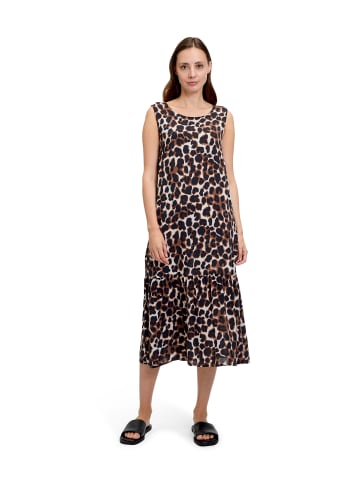 BETTY & CO Stufenkleid im Leo-Look in Brown/Nature