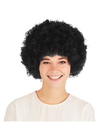 tectake Wundervolle Afro-Perücke, schwarz