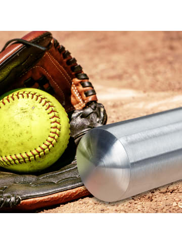 relaxdays Baseballschläger in Silber