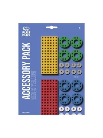 Carletto Spielzeug - Plus-Plus Zubehörset mit Räder, rot/gelb