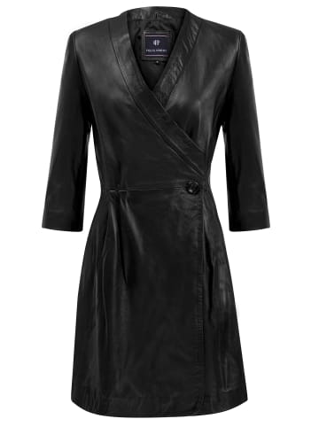 Felix Hardy Lederkleid in Schwarz