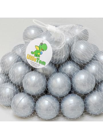 LittleTom 50x Bällebadbälle Mila 5,5 cm in silber