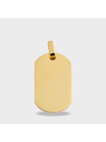 Adeliás Unisex Anhänger – Gravuranhänger aus Edelstahl in gold