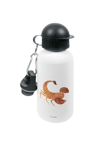 Mr. & Mrs. Panda Kindertrinkflasche Sternzeichen Skorpion ohne S... in Weiß