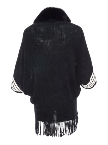 NALLY Poncho in Schwarz