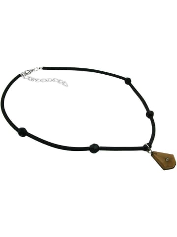 Gallay Kette Trapez mit Glasstein, khaki in khaki