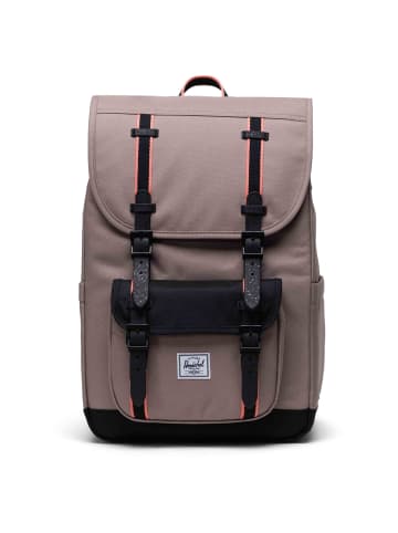 Herschel Little America Mid-Volume - Rucksack 13" 40.5 cm in taupe gray/black/shell pink