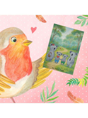 Mr. & Mrs. Panda babykarte Koala Familie zwei Design ohne Spruch in Weiß