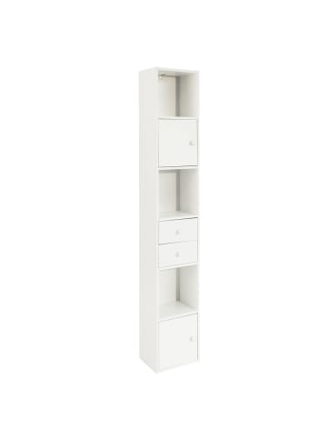 SoBuy Hochschrank in Reinweiß - (W) 24 x (H) 188 x (L) 33 cm
