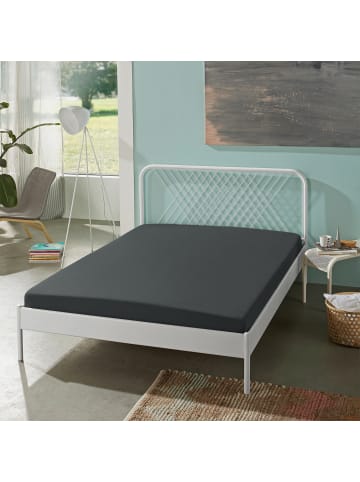 Erwin Müller Single-Jersey Spannbettlaken Regensburg in anthrazit