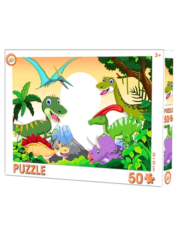 Toy Universe 50tlg. Kinderpuzzle Dinosaurier in Bunt