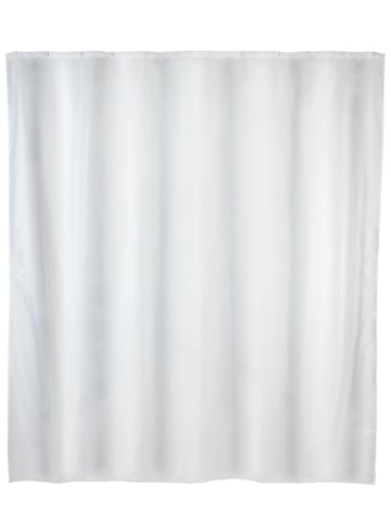 Wenko Duschvorhang Uni Weiß, Duschvorhang Uni Weiß 180 x 200 cm in Weiß