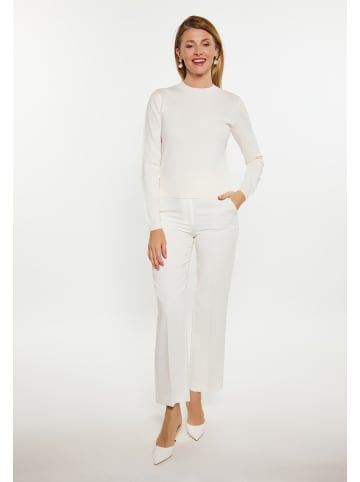 Usha Damen Pullover in WOLLWEISS