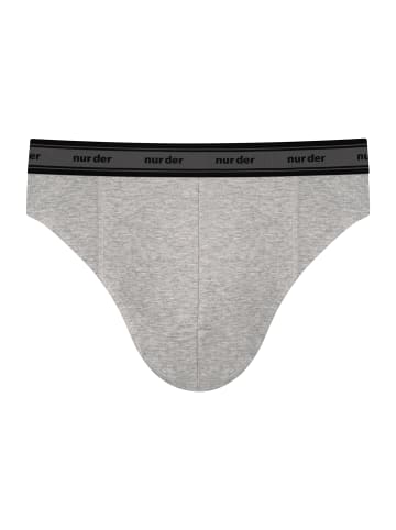 NUR DER Slip GOTS Cotton in grau melange