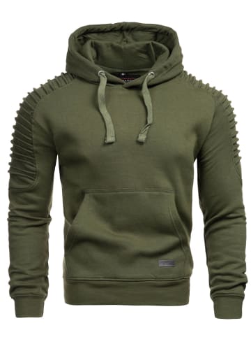 Alessandro Salvarini Hoodie A. Salvarini Herren Hoodie AS074 in Olivgrün
