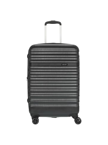 Bugatti Corium 4-Rollen-Trolley Hard-Top Case 66 cm in schwarz