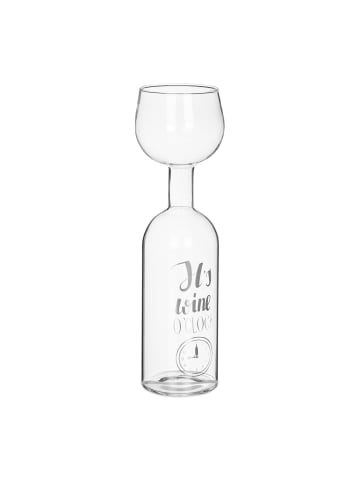 relaxdays Weinflaschenglas in Transparent - 750 ml