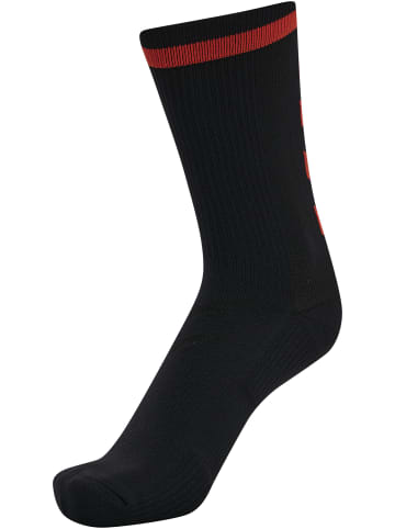 Hummel Low Socken Elite Indoor Multisport Erwachsene in BLACK/CHERRY TOMATO