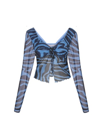 faina Women Blouse in blue black