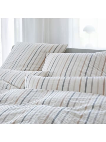 Elegante Bettwäsche in natur grau