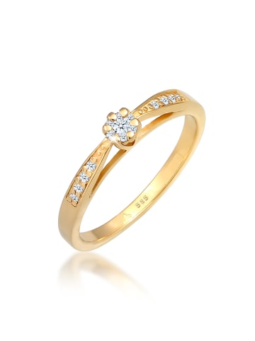 Elli DIAMONDS  Ring 585 Gelbgold Verlobungsring in Gold