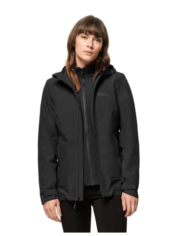 Jack Wolfskin Outdoorjacke für Damen in schwarz