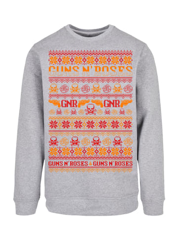 F4NT4STIC Sweatshirt Guns n' Roses Weihnachten Christmas in grau meliert