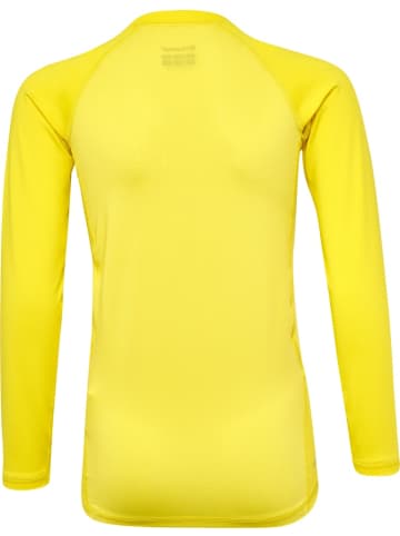 Hummel Kinder Sportshirt "Hmlbl Performance Tee L/S Kids" in Gelb