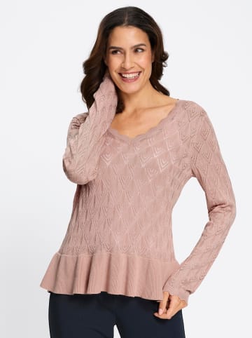 WITT WEIDEN Ajour-Pullover in puder