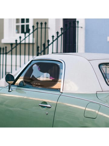 Mr. & Mrs. Panda Sonnenschutz Autoscheibe Einhorn Yoga ohne Spruch in Schwarz