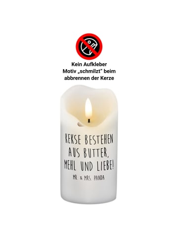 Mr. & Mrs. Panda Kerze Fuchs Keks mit Spruch in Weiß