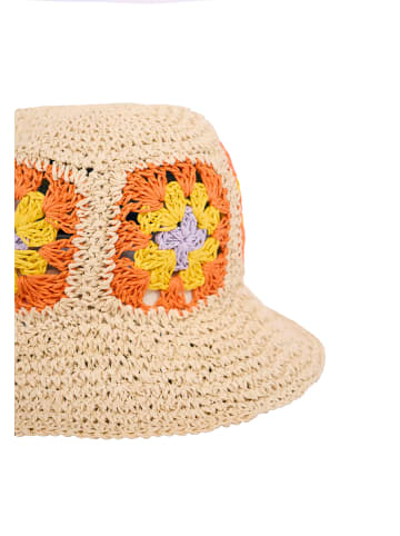 myMo Women Hat in Beige Yellow Blue