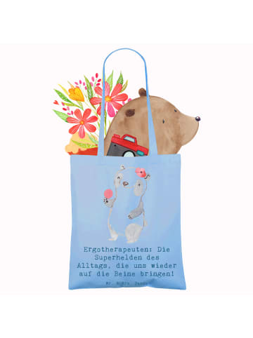 Mr. & Mrs. Panda Umhängetasche Ergotherapeutin Superhelden mit S... in Sky Blue