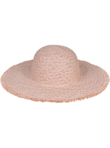 styleBREAKER Geflochtener Sonnenhut in Rose