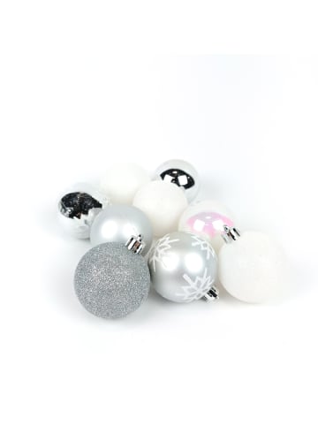 Atmosphera Créateur d'intérieur Weihnachtsschmuck, verschiedene Farben in Weiß, (B) 2,5 x (H) 21 x (L) 20 cm