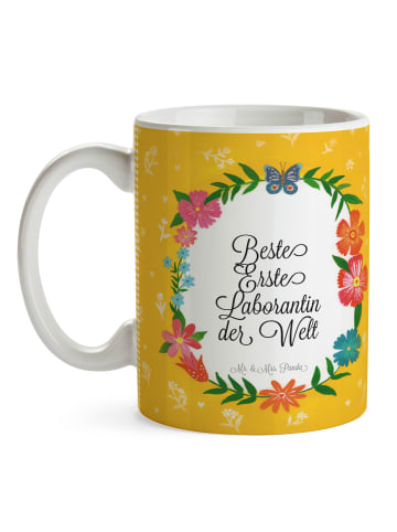 Mr. & Mrs. Panda Trinkbecher Erste Laborantin mit Spruch in Keine Angabe