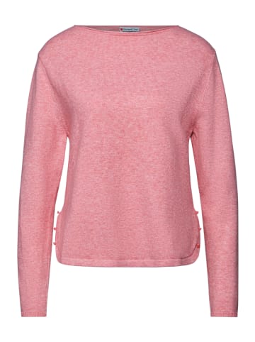 Street One Pullover mit Schlitz-Detail in Sugar Coral