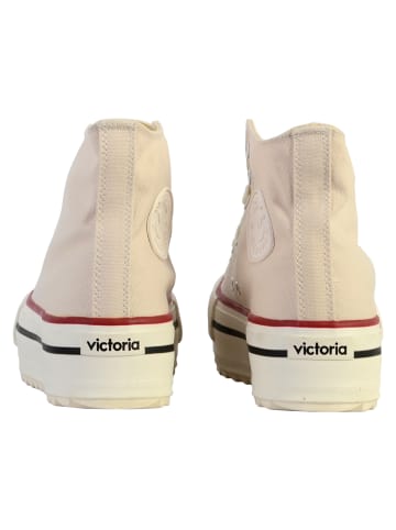 Victoria Hohe Schnür-Sneaker Beige