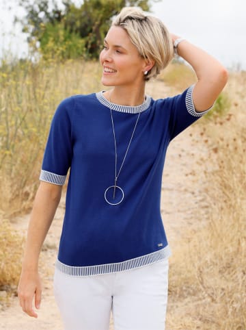 WITT WEIDEN Kurzarm-Pullover in royalblau